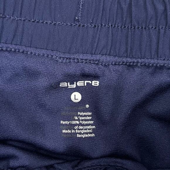 LAYER8 Navy Blue Athletic Shorts, Large - Picture 6 of 7